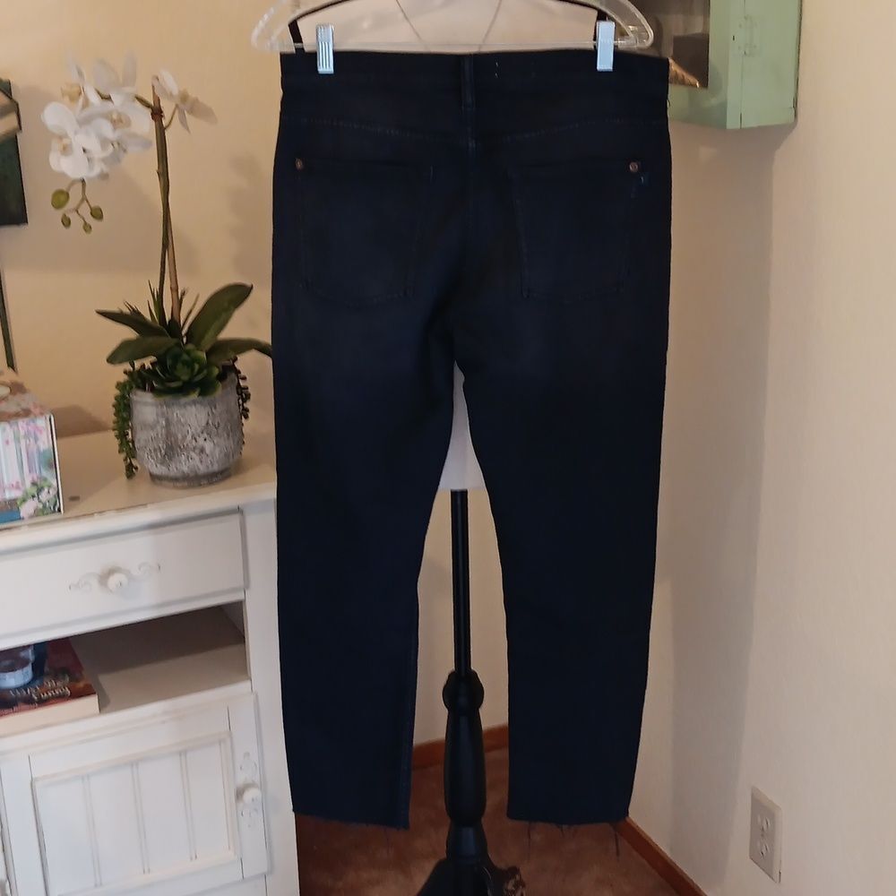 Pilcro Dark Denim Heritage Boyfriend Jeans - Picture 6 of 14